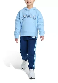 Girls 4-6x 2-Piece Hooded Pullover & Jogger Set