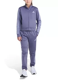 Girls 7-16 2-Piece Event Tricot Jacket and Joggers Set