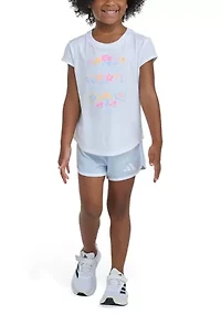 Girls 4-6x T-Shirt & Woven Short 2-Piece Set