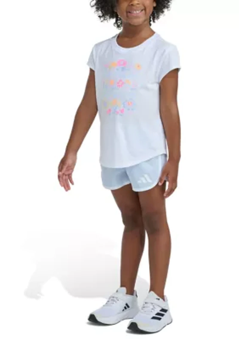 Girls 4-6x T-Shirt & Woven Short 2-Piece Set