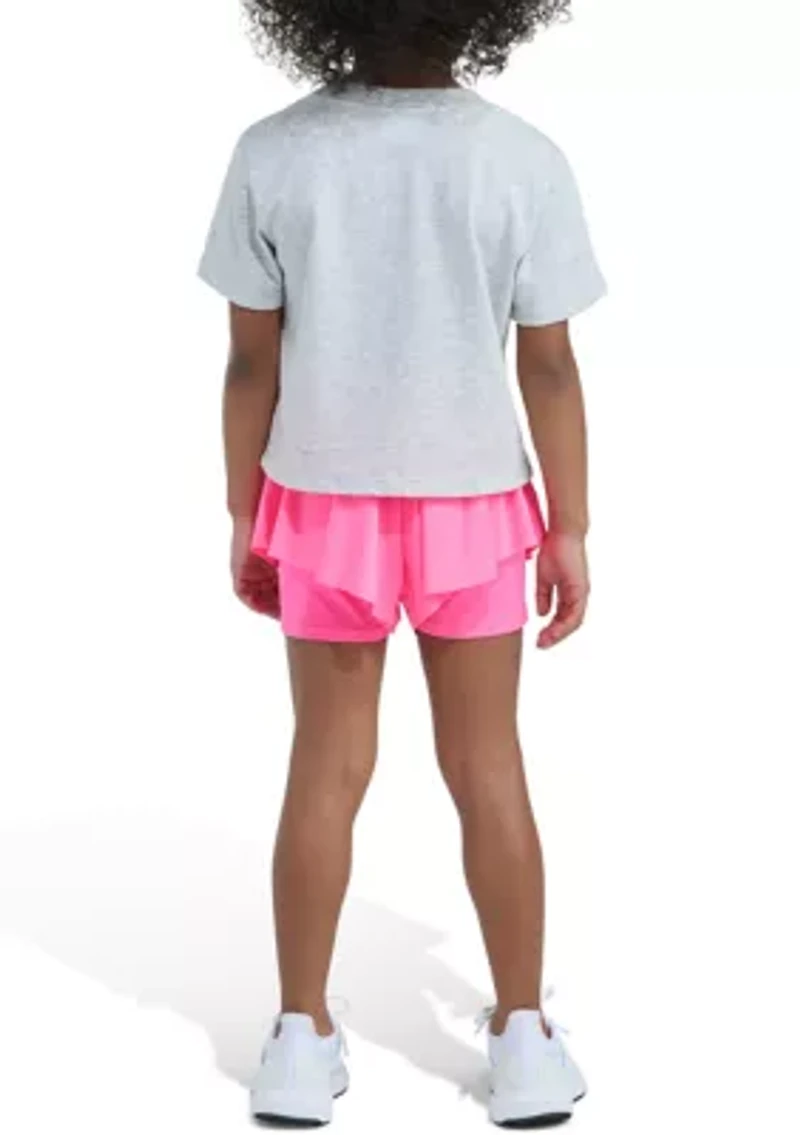 Girls 4-6x Graphic T-Shirt & Flowy Shorts Set
