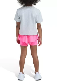 Girls 4-6x Graphic T-Shirt & Flowy Shorts Set
