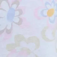 Girls 4-6x Printed Box T-Shirt and Faux Wrap Skort Set