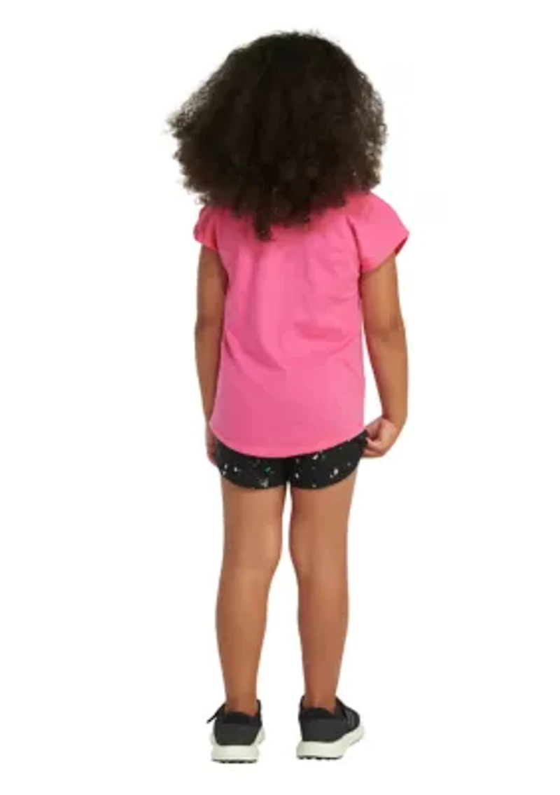 Girls 4-6x Two Piece T-Shirt & Printed Shorts Set