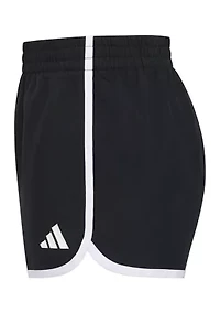 Girls 7-16 Elastic Wasitband Woven Pacer Shorts