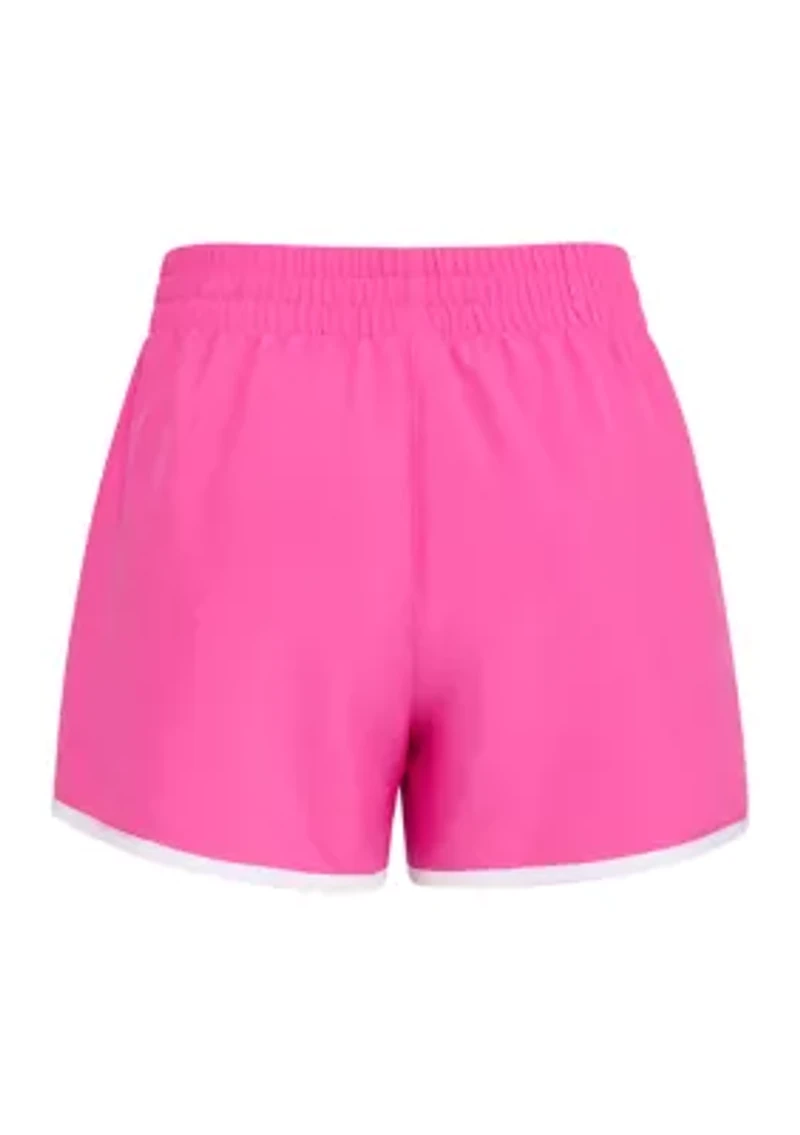 Girls 7-16 Elastic Waistband Woven Short with Binding