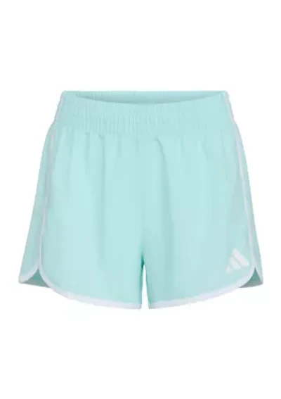 Girls 7-16 Elastic Waistband Woven Shorts with Binding