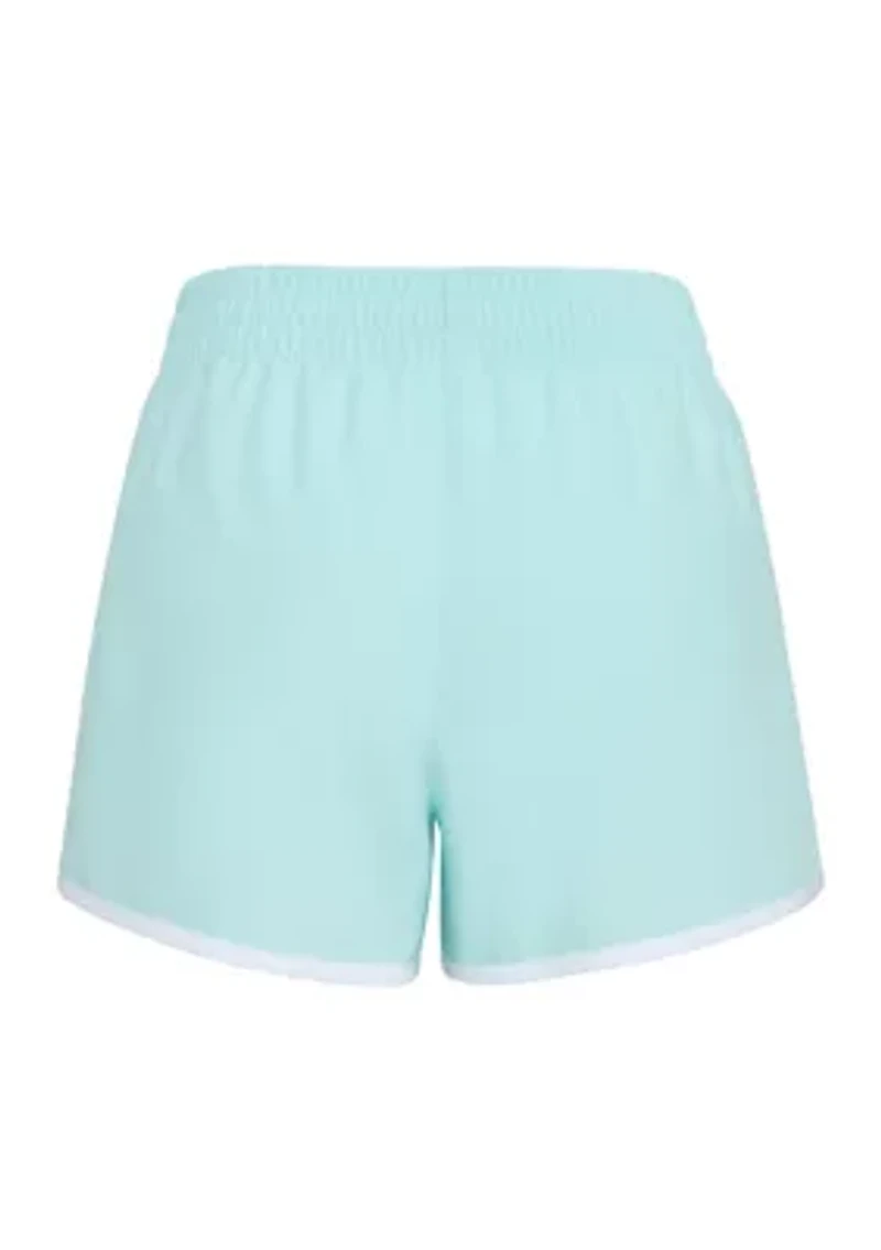 Girls 7-16 Elastic Waistband Woven Shorts with Binding