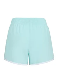 Girls 7-16 Elastic Waistband Woven Shorts with Binding