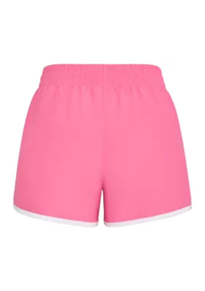 Girls 7-16 Elastic Waistband Woven Shorts with Binding