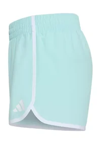 Girls 7-16 Elastic Waistband Woven Shorts with Binding