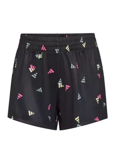 Girls 7-16 Elastic Waistband Printed No Side Seam Knit Shorts