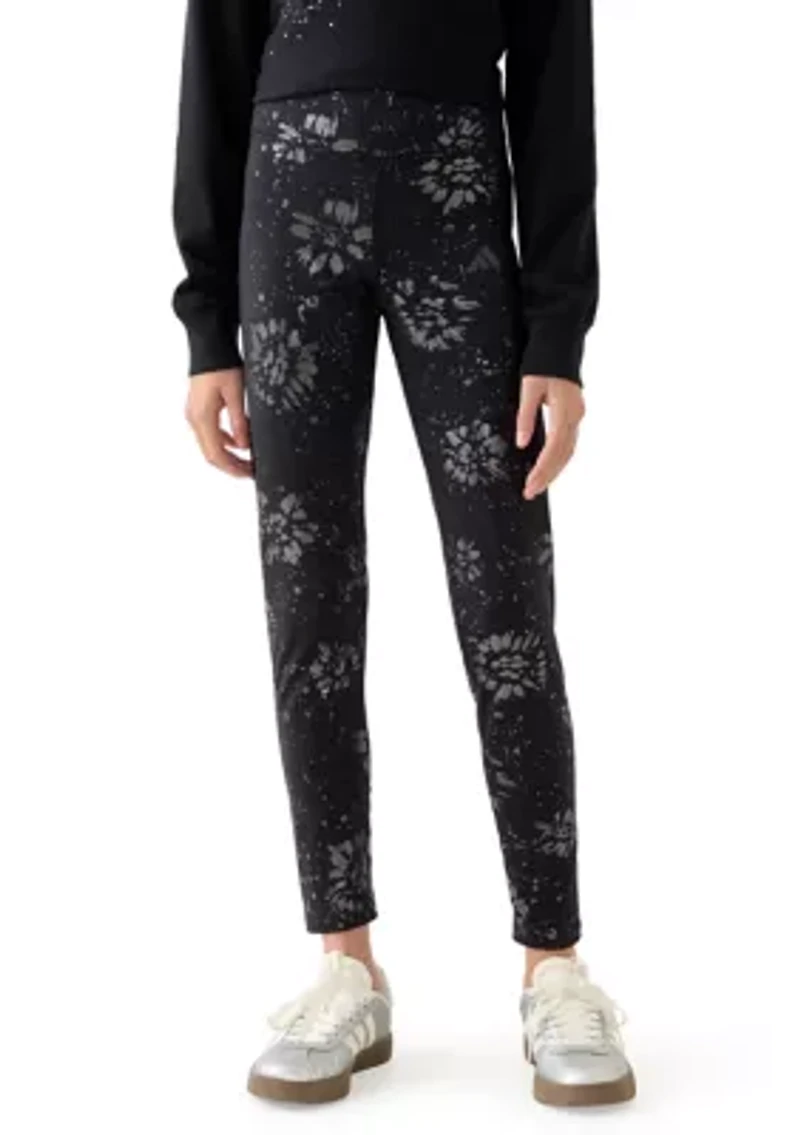 Girls 7-16 Cozy Foil Leggings