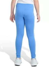 Girls 7-16 Detached Waistband Cell Phone Pocket 3-Stripe Leggings