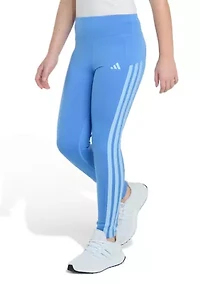 Girls 7-16 Detached Waistband Cell Phone Pocket 3-Stripe Leggings