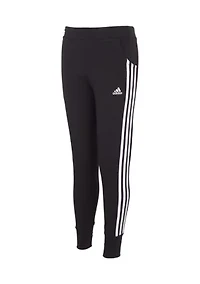 Girls 7-16 3 Stripe Cotton Joggers