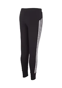 Girls 7-16 3 Stripe Cotton Joggers