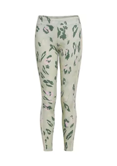 Girls 7-16 Ankle Length AOP 3S Floral Tights