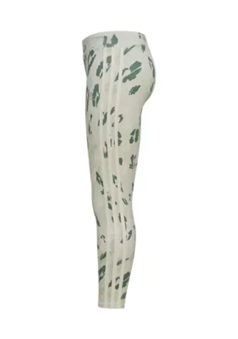 Girls 7-16 Ankle Length AOP 3S Floral Tights