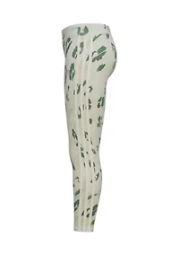 Girls 7-16 Ankle Length AOP 3S Floral Tights