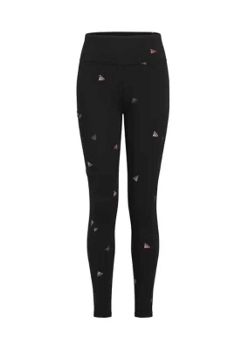 Girls 7-16 Printed Cell Phone Pocket Tights