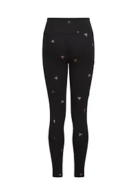 Girls 7-16 Printed Cell Phone Pocket Tights