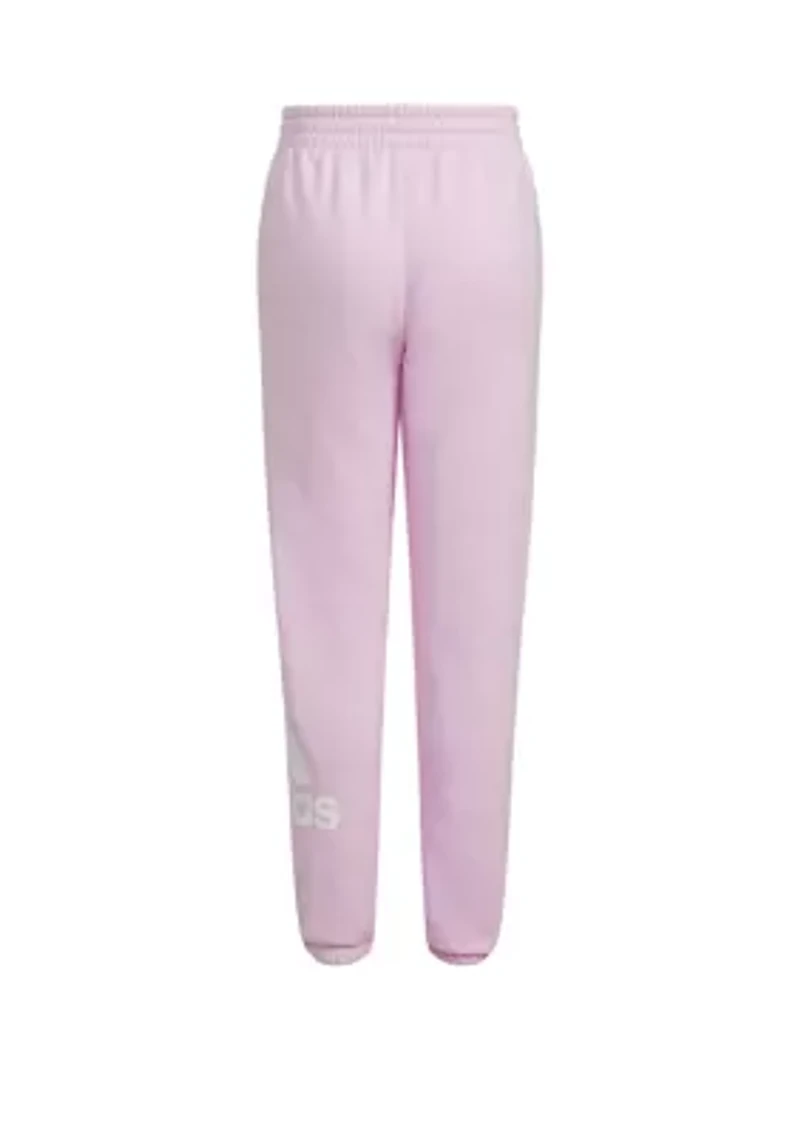 Girls 7-16 Elastic Waistband Essential Sportswear Logo Fleece Joggers