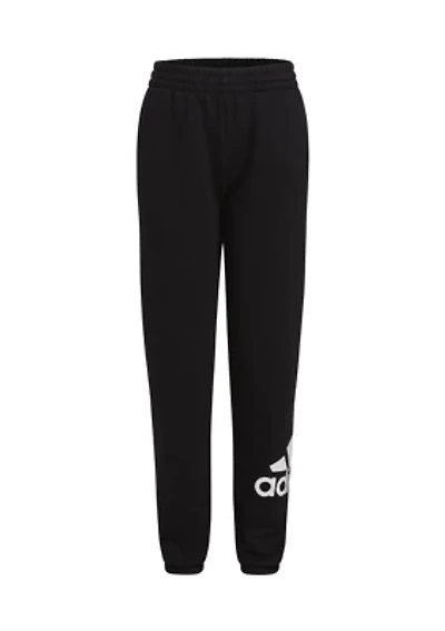 Girls 7-16 Elastic Waistband Essential Sportswear Logo Fleece Joggers