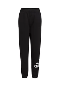 Girls 7-16 Elastic Waistband Essential Sportswear Logo Fleece Joggers