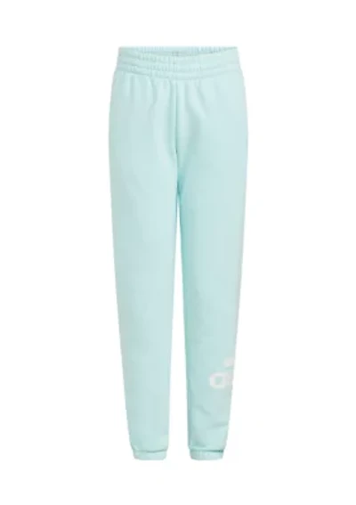 Girls 7-16 Elastic Waistband Essential Sportswear Logo Fleece Joggers