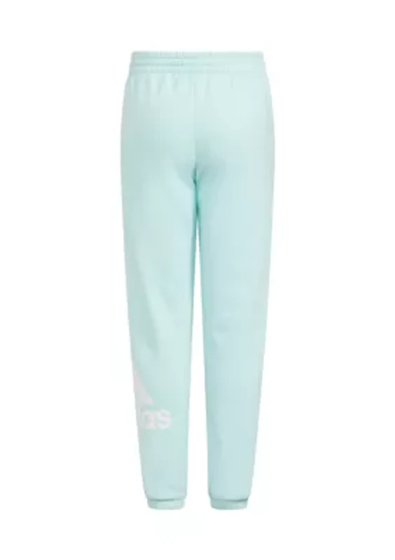 Girls 7-16 Elastic Waistband Essential Sportswear Logo Fleece Joggers