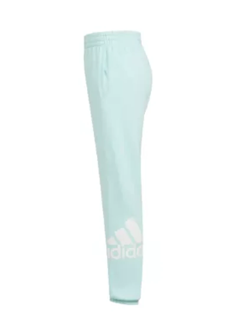 Girls 7-16 Elastic Waistband Essential Sportswear Logo Fleece Joggers