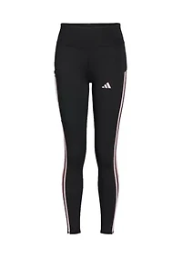Girls 7-16 AEROREADY® Three Stripe Cellphone Pocket Leggings