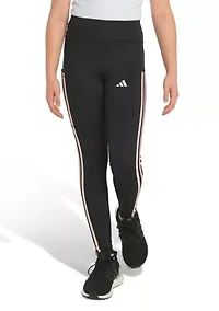 Girls 7-16 AEROREADY® Three Stripe Cellphone Pocket Leggings
