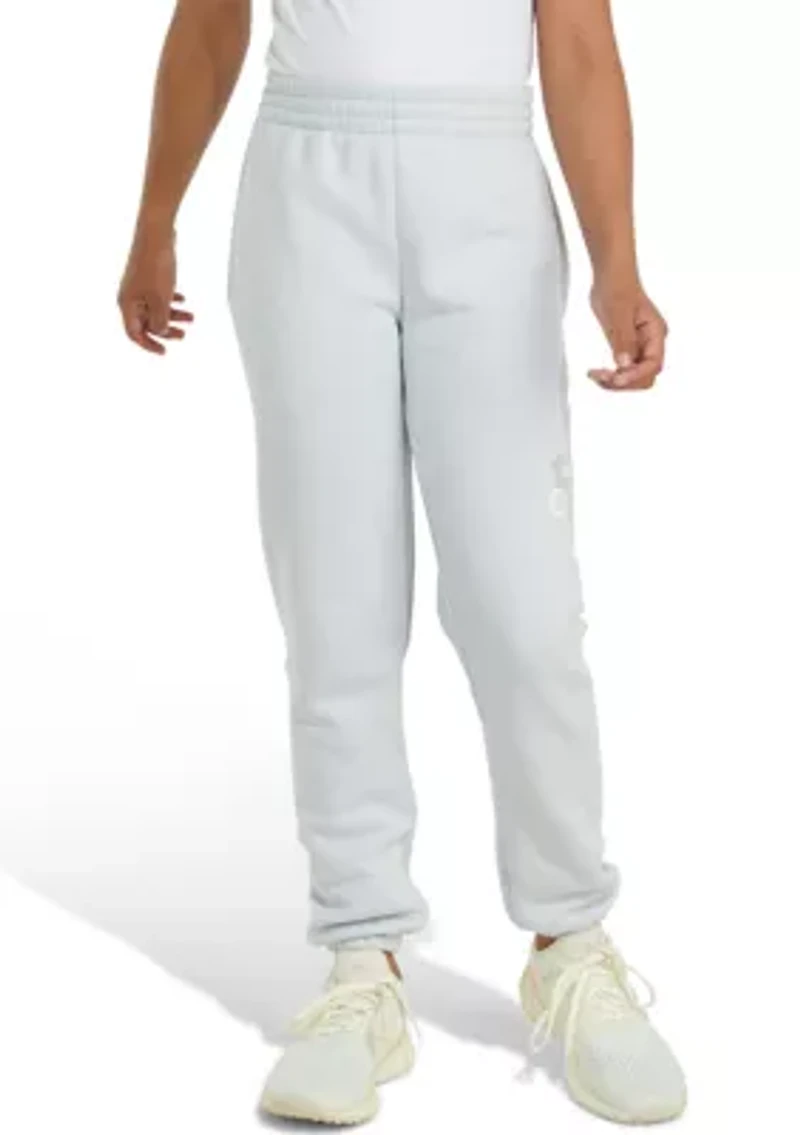 Girls 7-16 Elastic Waistband Essential Fleece Joggers