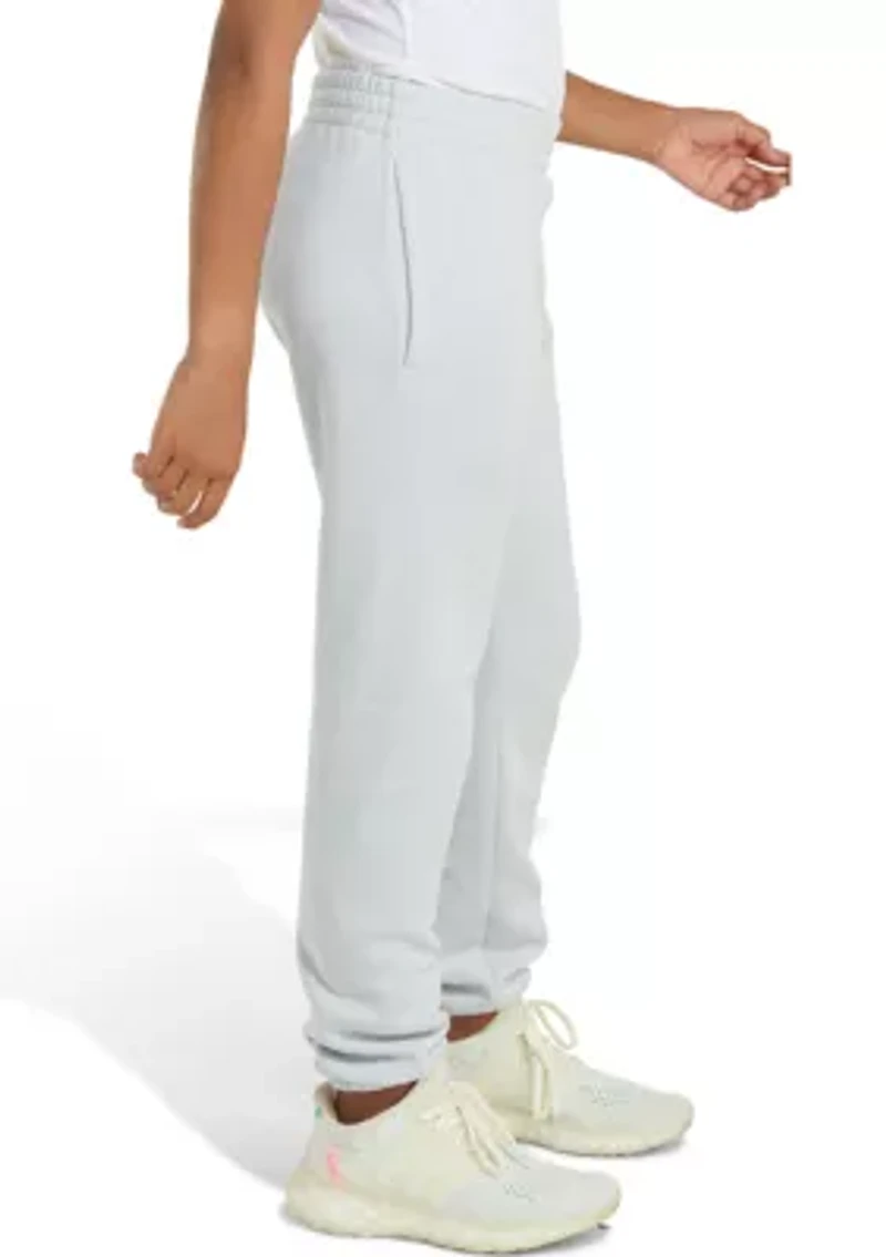 Girls 7-16 Elastic Waistband Essential Fleece Joggers