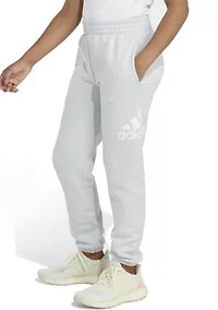 Girls 7-16 Elastic Waistband Essential Fleece Joggers