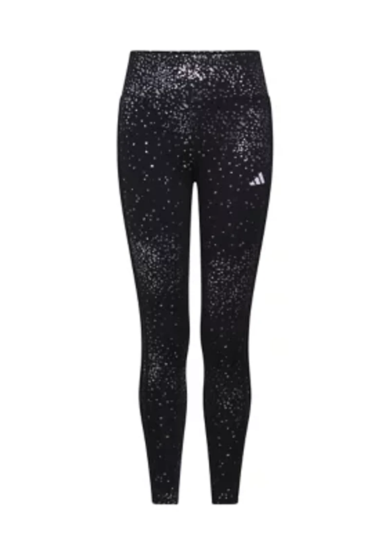 Girls 7-16 Detached Waistband Glam 3 Stripe Cozy Leggings