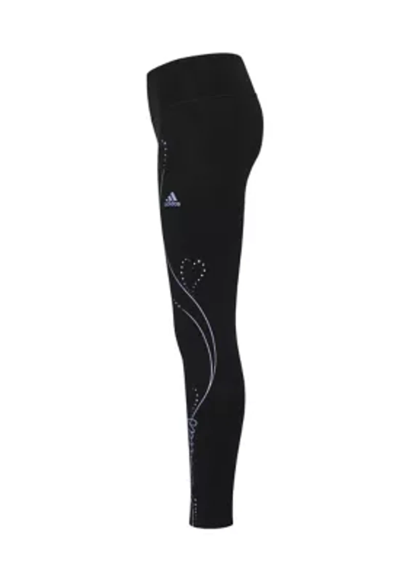 Girls 7-16 Graphic Script Leggings