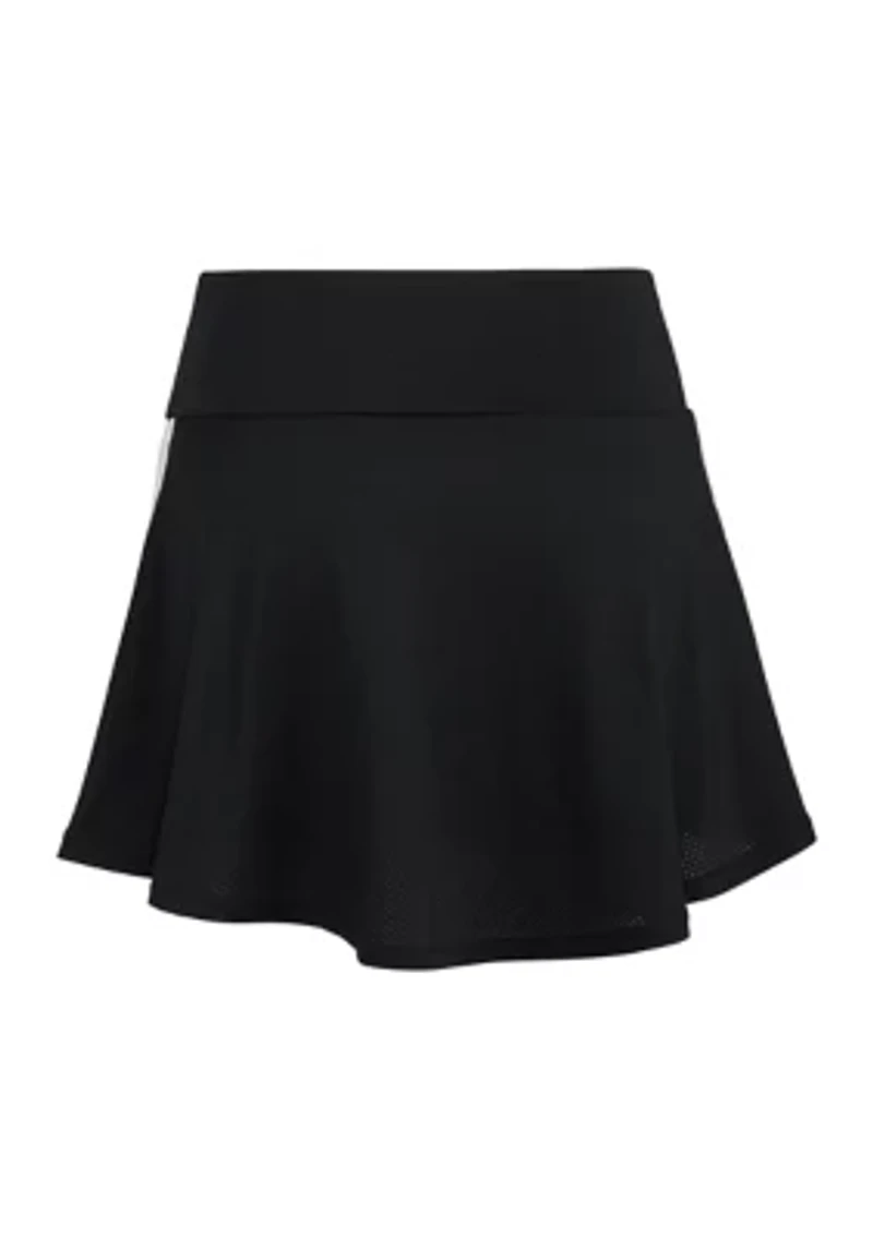Girls 7-16 Detached Wide Waistband 3 Stripe Flounce Skort