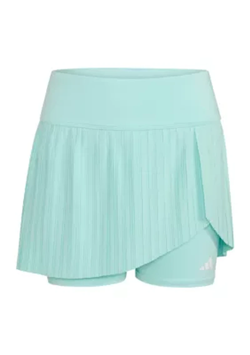 Girls 7-16 Detached Waistband Woven Pleated Skort