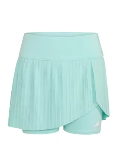 Girls 7-16 Detached Waistband Woven Pleated Skort