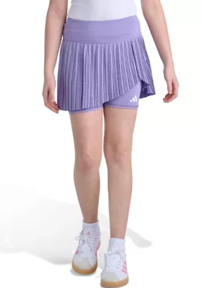 Girls 6" Woven Pleated Skort