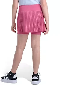 Girls 6" Woven Pleated Skort