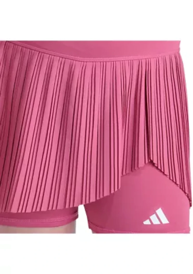 Girls 6" Woven Pleated Skort