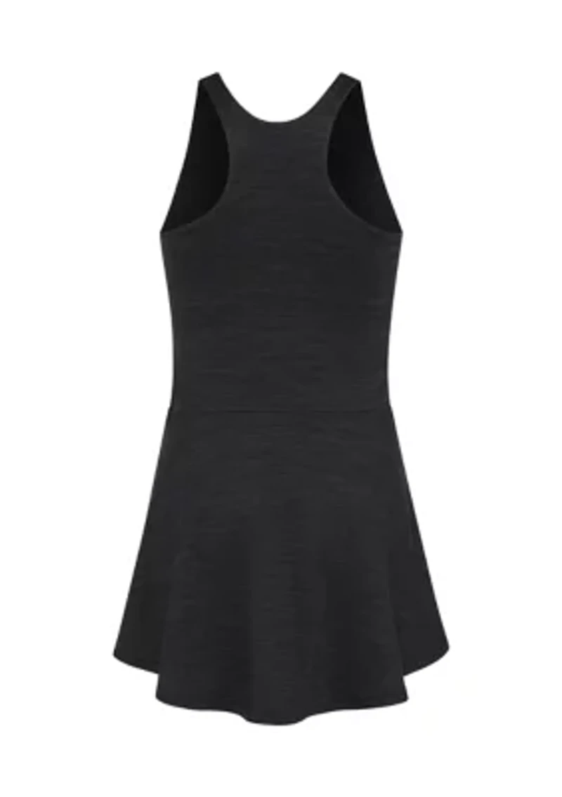 Girls 7-16 Mélange Flounce Dress