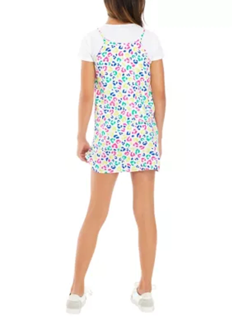 Girls 7-16 Printed Sleeveless Slip Dress