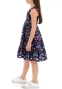 Girls 7-16 Smocked Tiered Dress
