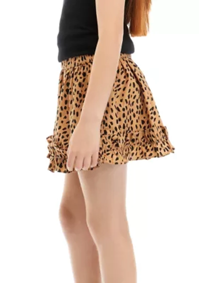 Girls 7-16 Printed Skirt