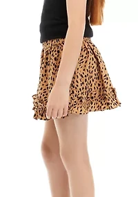 Girls 7-16 Printed Skirt